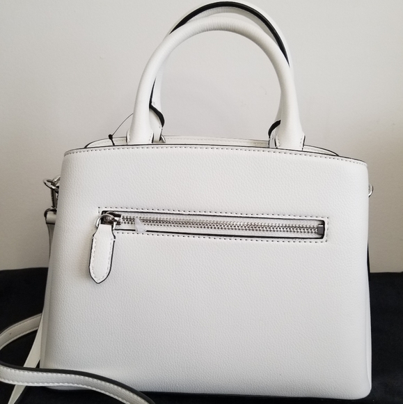 SOLD DKNY| Vegan White Graffiti Satchel/Crossbody Paige Md - Picture 3 of 12